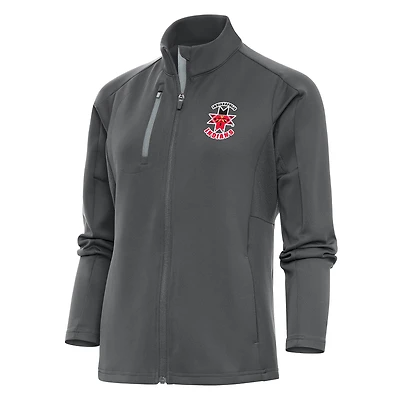 Women's Antigua  Pewter Indianapolis Indians Generation Full-Zip Jacket