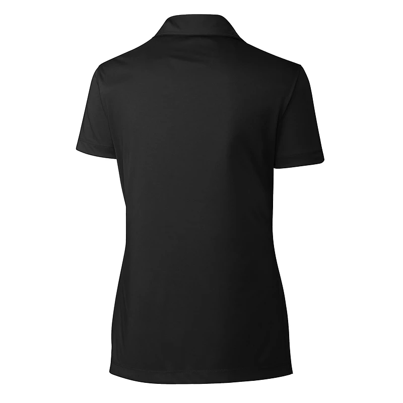 Women's Cutter & Buck Black Indianapolis Indians Clique Spin Eco Performance Pique Polo