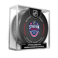 Rondelle de match officielle Inglasco Columbus Blue Jackets contre Detroit Red Wings 2025 Stadium Series