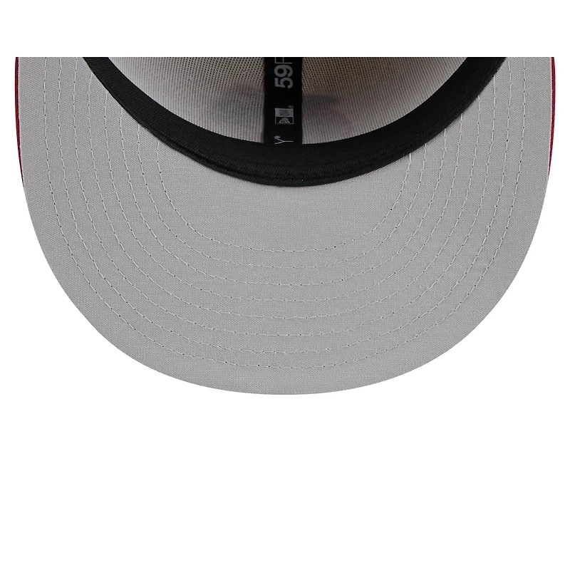 Men's New Era  Cream Inland Empire 66ers Theme Nights 59FIFTY Fitted Hat