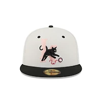 Men's New Era  Off White Inland Empire 66ers Theme Nights 59FIFTY Fitted Hat