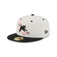Men's New Era  Off White Inland Empire 66ers Theme Nights 59FIFTY Fitted Hat