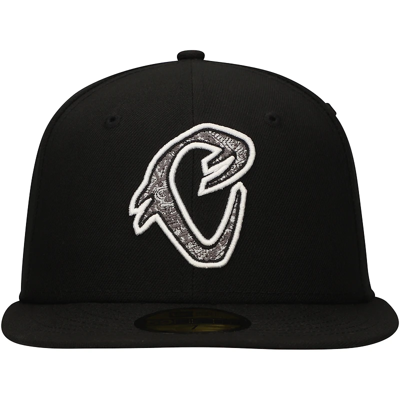 Men's New Era Black Cucuys de San Bernardino Copa la Diversión 59FIFTY Fitted Hat