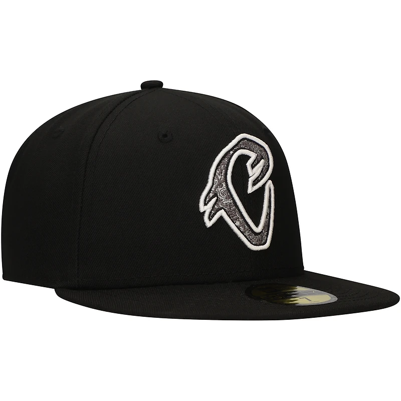Men's New Era Black Cucuys de San Bernardino Copa la Diversión 59FIFTY Fitted Hat