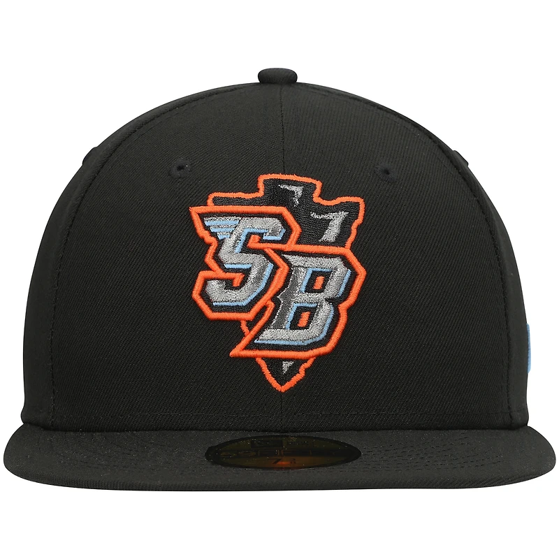 Men's New Era Black Inland Empire 66ers Authentic Collection Team 59FIFTY Fitted Hat