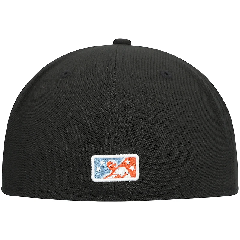 Men's New Era Black Inland Empire 66ers Authentic Collection Team 59FIFTY Fitted Hat