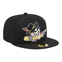 Men's New Era  Black Inland Empire 66ers Minor League Theme Nights 59FIFTY Fitted Hat