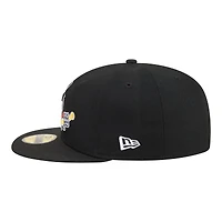 Casquette ajustée New Era noire pour homme, édition spéciale soirées thématiques des Inland Empire 66ers (ligue mineure) 59FIFTY