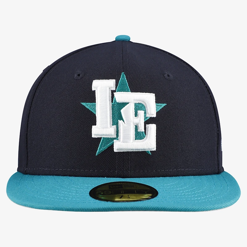 Men's New Era Navy/Green Inland Empire 66ers Authentic Collection 59FIFTY Fitted Hat