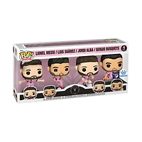 Funko Jordi Alba, Sergio Busquets, Luis Suarez, Lionel Messi Inter Miami CF Pop! Lot de 4 figurines en vinyle