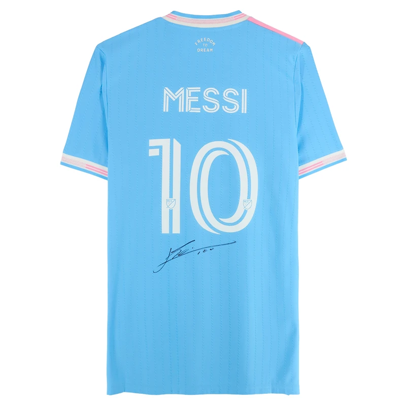 Lionel Messi Inter Miami CF Autographed Blue adidas 2025 Jersey