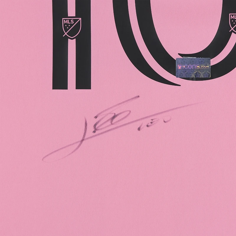 Maillot adidas Euforia rose dédicacé par Lionel Messi de l'Inter Miami CF 2025