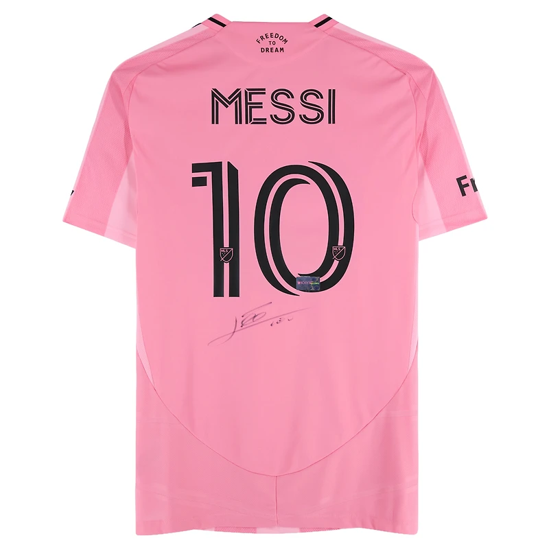 Lionel Messi Inter Miami CF Autographed Pink adidas 2025 Euforia Jersey