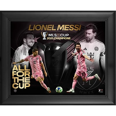 Lionel Messi Inter Miami CF Framed 13" x 16" 2025 MLS Cup Champions Collage
