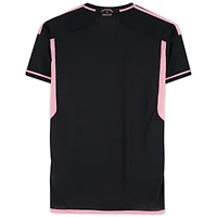 Lionel Messi, Luis Suarez & Sergio Busquets Inter Miami CF Autographed 2023 Black adidas Authentic Jersey - Front Signed