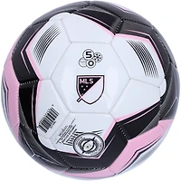 Ballon de football avec logo autographié de Lionel Messi, Luis Suarez et Sergio Busquets de l'Inter Miami CF