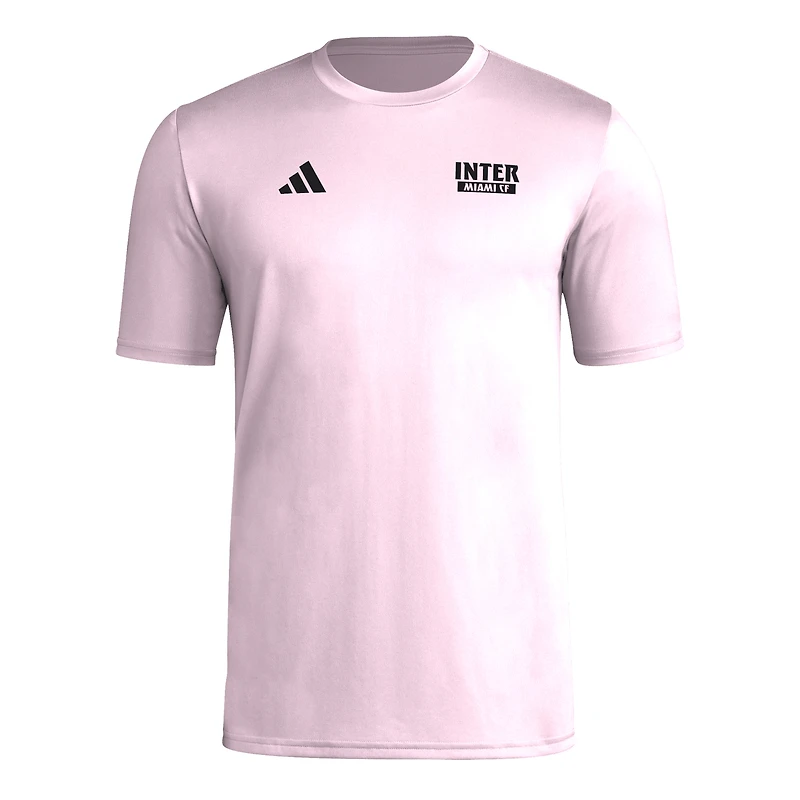 T-shirt cache-cœur adidas rose clair Inter Miami CF Local pour homme