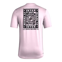 T-shirt cache-cœur adidas rose clair Inter Miami CF Local pour homme