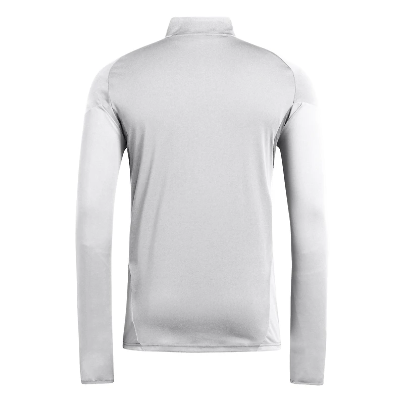 Men's adidas  Silver Inter Miami CF 2025 AEROREADY Quarter-Zip Long Sleeve Training Top