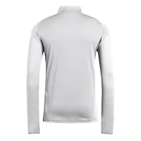 Men's adidas  Silver Inter Miami CF 2025 AEROREADY Quarter-Zip Long Sleeve Training Top