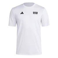 T-shirt cache-cœur blanc adidas Inter Miami CF pour homme