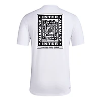Men's adidas White Inter Miami CF Local Wrap T-Shirt