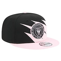Casquette Snapback 9FIFTY Inter Miami CF Jagged noire/rose clair pour homme New Era