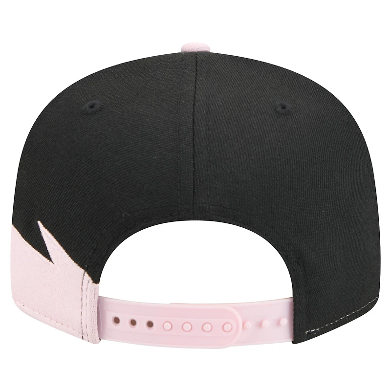 Casquette Snapback 9FIFTY Inter Miami CF Jagged noire/rose clair pour homme New Era