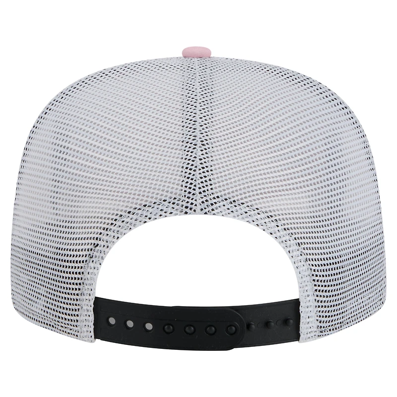 Men's New Era  Black/Light Pink Inter Miami CF Tie-Dye Adjustable Golfer Hat