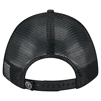 Men's New Era  Black Inter Miami CF Minimalist A-Frame 9FORTY Adjustable Hat