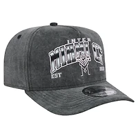 Casquette ajustable New Era noire Inter Miami CF délavée 9FIFTY A-Frame pour homme