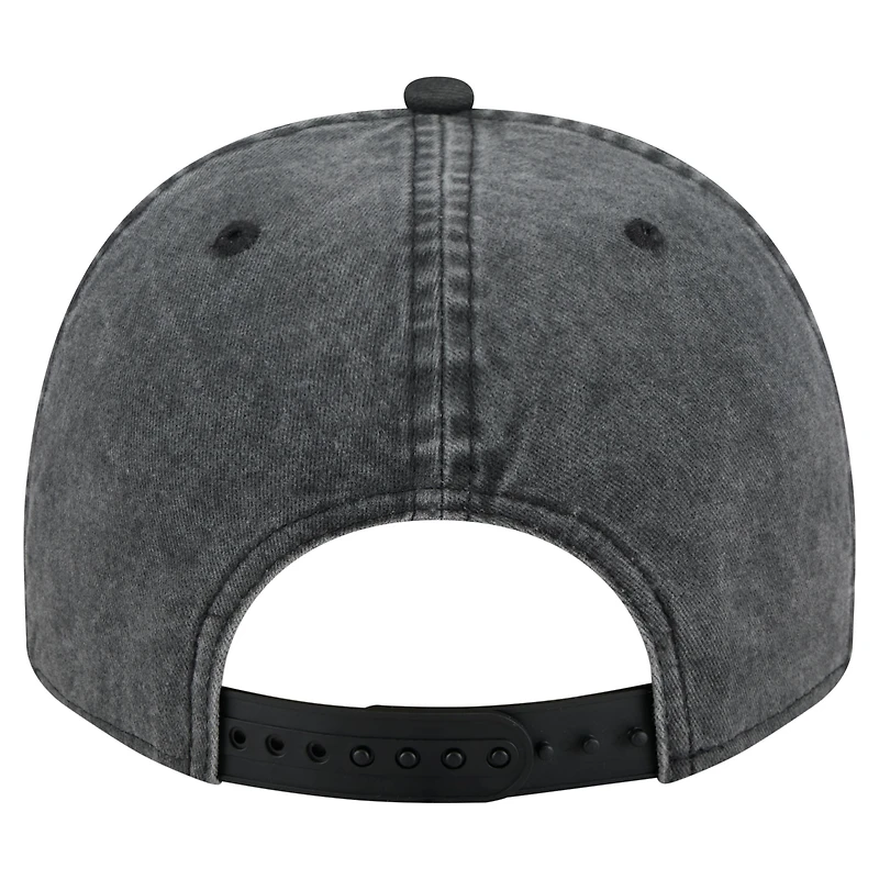 Casquette ajustable New Era noire Inter Miami CF délavée 9FIFTY A-Frame pour homme