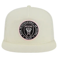 Casquette de golf Snapback Inter Miami CF 2025 Kickoff de New Era pour homme, couleur crème