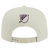 Casquette de golf Snapback Inter Miami CF 2025 Kickoff de New Era pour homme, couleur crème