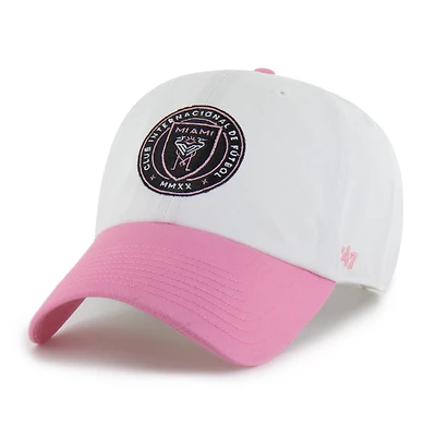 Men's '47 White Inter Miami CF Two-Tone Clean Up Adjustable Hat