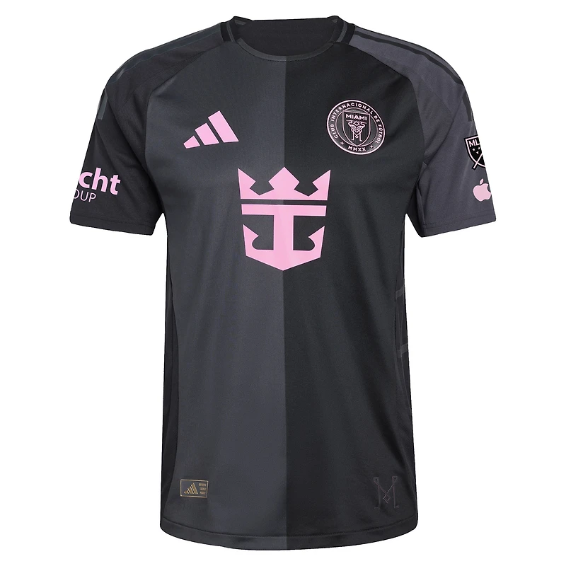 Maillot authentique adidas Inter Miami CF 2025 The Fortitude Kit pour homme noir