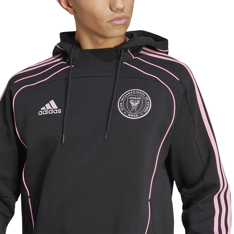 Men's adidas Black Inter Miami CF 2025 Travel Pullover Hoodie
