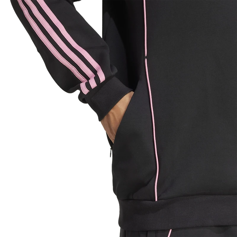 Men's adidas Black Inter Miami CF 2025 Travel Pullover Hoodie