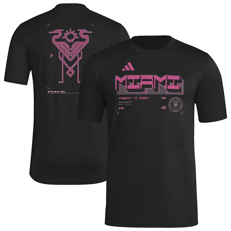 Men's adidas Black Inter Miami CF 2026 Anthem AEROREADY Pregame T-Shirt