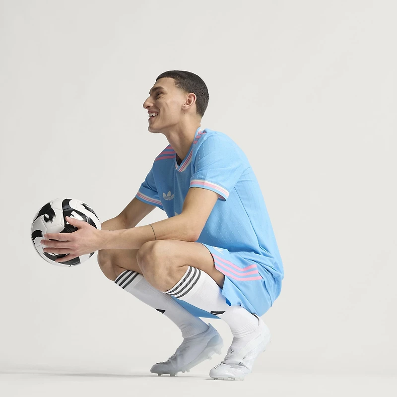 Short adidas bleu Inter Miami CF 2025 Authentic pour homme