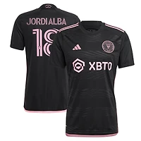 Men's adidas Jordi Alba Ramos Black Inter Miami CF 2023 La Noche Replica Player Jersey