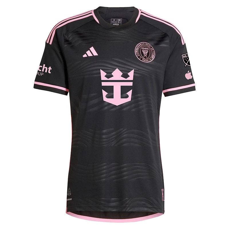 Maillot de joueur authentique Jordi Alba Ramos adidas noir Inter Miami CF 2024 La Noche pour homme