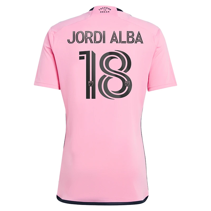 Maillot de joueur adidas Jordi Alba Ramos Inter Miami CF 2024 2getherness Replica rose pour homme