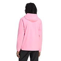 Men's adidas  Light Pink Inter Miami CF Tiro Travel Full-Zip Hooded Windbreaker