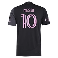 Maillot authentique de joueur adidas Lionel Messi noir Inter Miami CF 2025 « The Fortitude Kit » pour homme