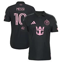 Men's adidas Lionel Messi Black Inter Miami CF 2026 Presagio On-Field Authentic Patch Jersey