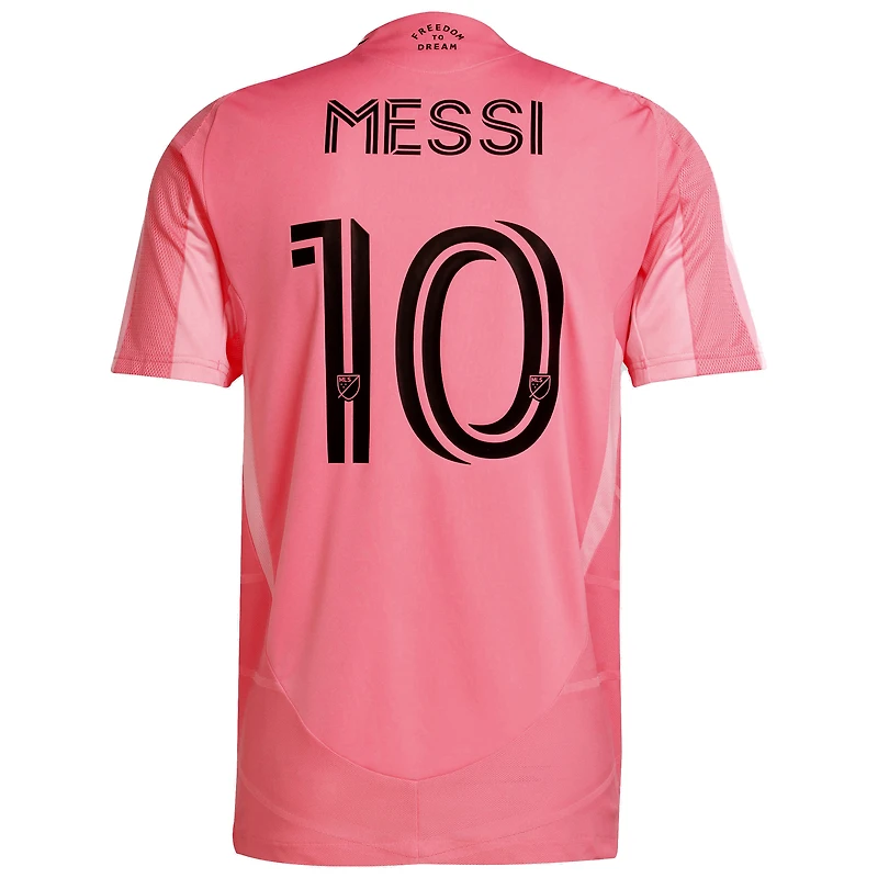 Maillot réplique du joueur adidas Lionel Messi rose clair Inter Miami CF 2025 Euforia pour homme