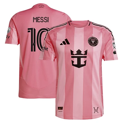 Men's adidas Lionel Messi Pink Inter Miami CF 2025 MLS Cup Champions Euforia On Field Authentic Jersey