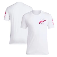 Men's adidas Lionel Messi White Vice T-Shirt