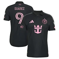 Men's adidas Luis Suárez Black Inter Miami CF 2026 Presagio On-Field Authentic Patch Jersey